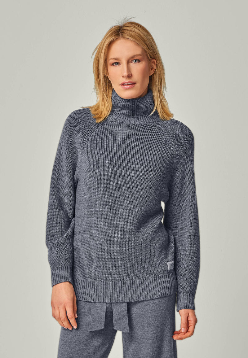 PULLOVER EVE - Stylisher Mock Neck Pullover