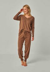 PANTS BELLA - Edle Merino Lounge Pants mit Taschen