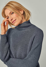 PULLOVER EVE - Stylisher Mock Neck Pullover