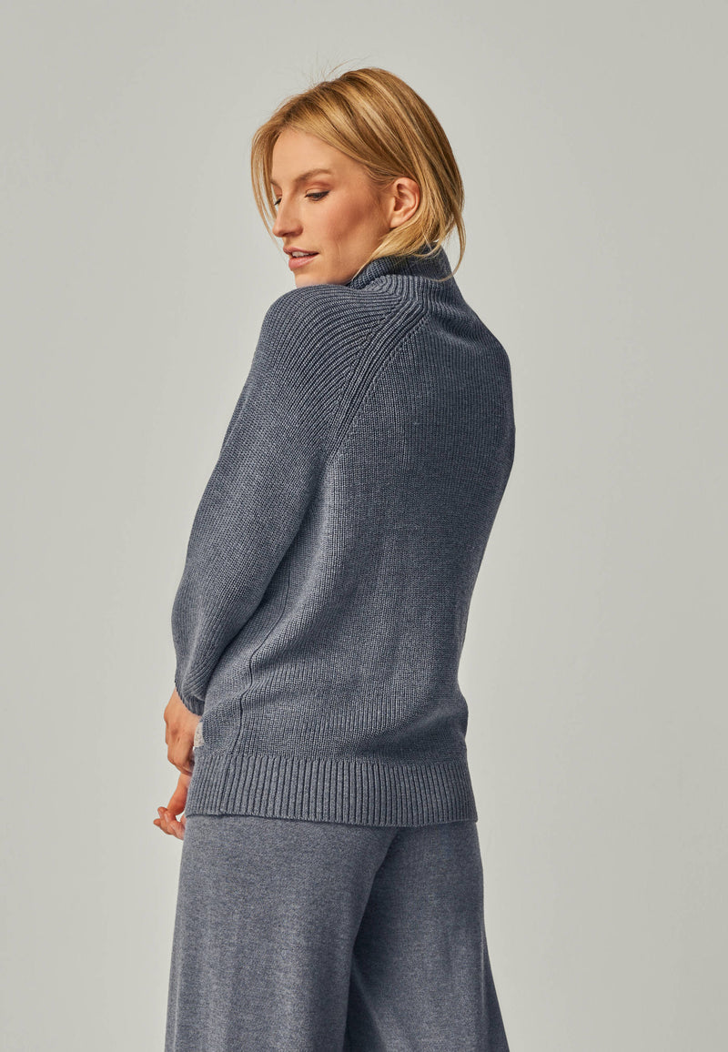 PULLOVER EVE - Stylisher Mock Neck Pullover