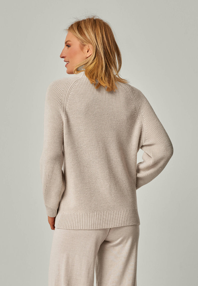 PULLOVER EVE - Stylisher Mock Neck Pullover