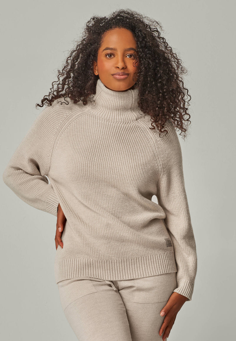 PULLOVER EVE - Stylisher Mock Neck Pullover